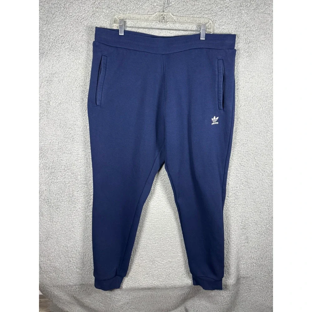 Adidas Originals Adicolor Essentials Trefoil Pants Navy Blue Mens 2XL HK0107